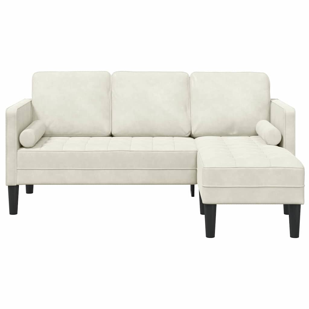 Sofa Set Cream 173 x 131 x 67 cm Velvet